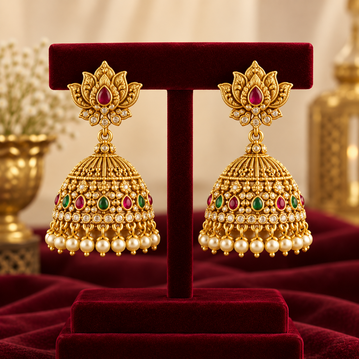 Beautiful silver earrings